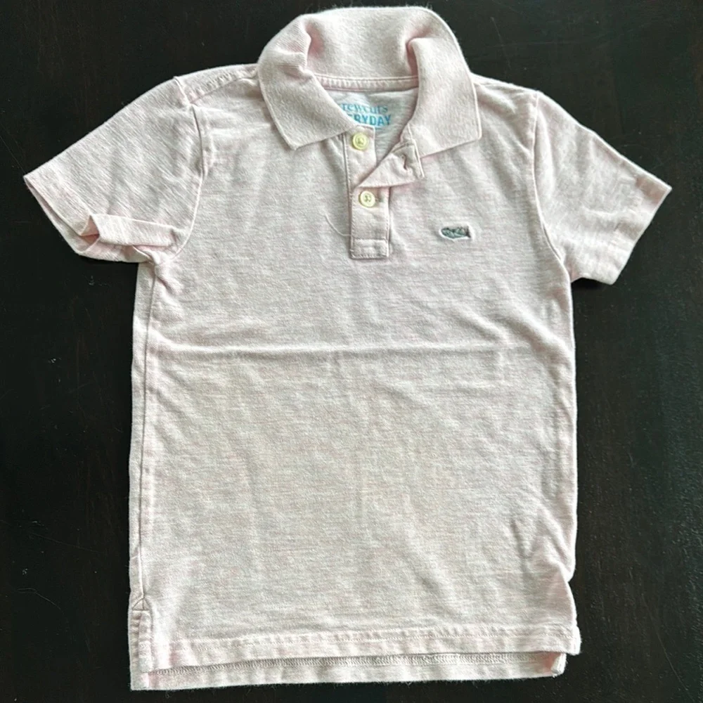 Crewcuts Pink Polo Short Sleeve Cotton Top